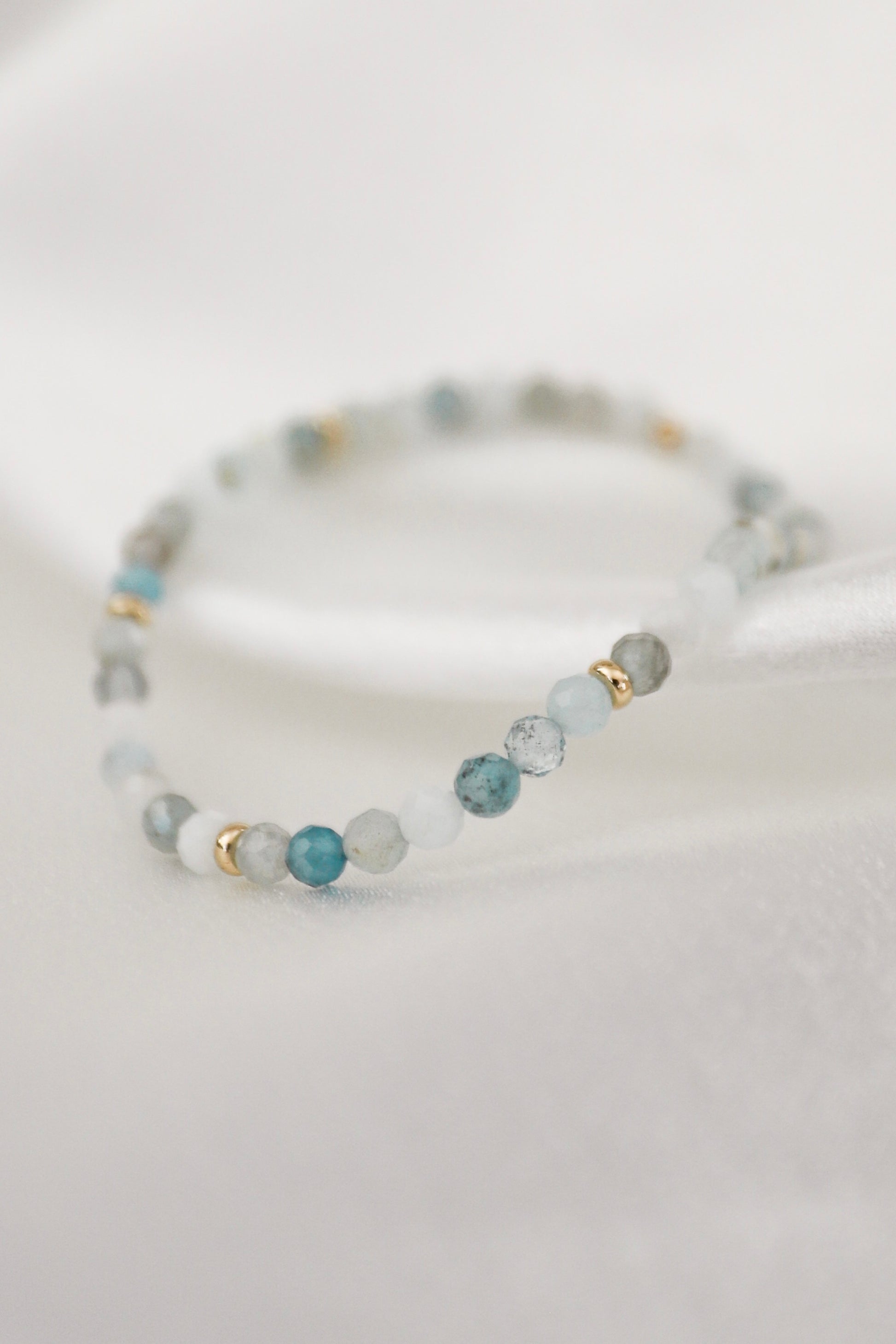 March Birthstone Bracelet: Aquamarine