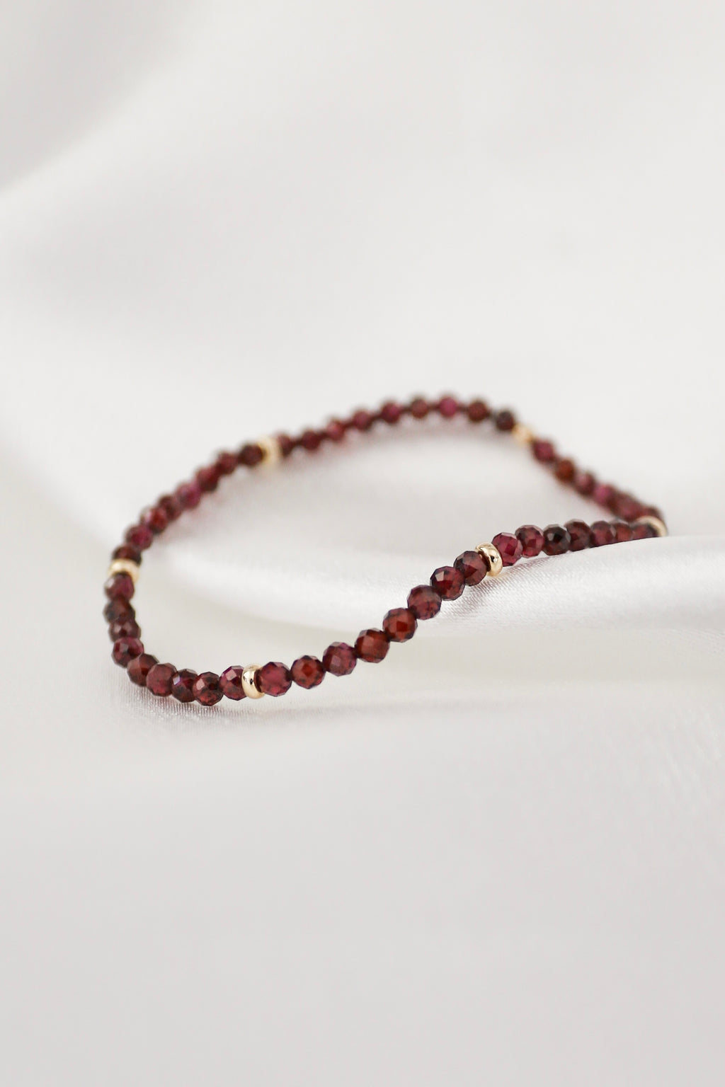 January Birthstone Bracelet: Garnet