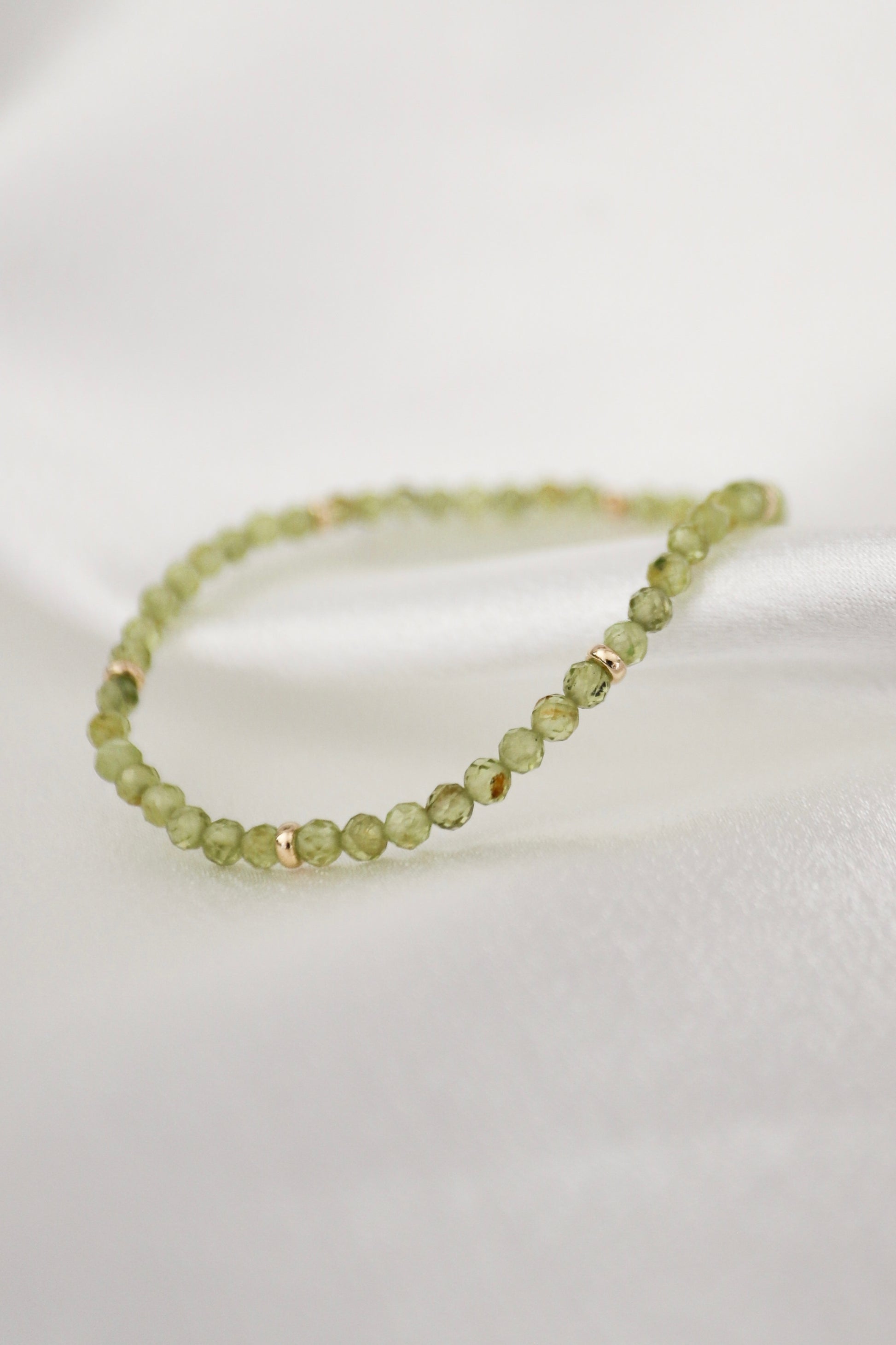 August Birthstone Bracelet: Peridot