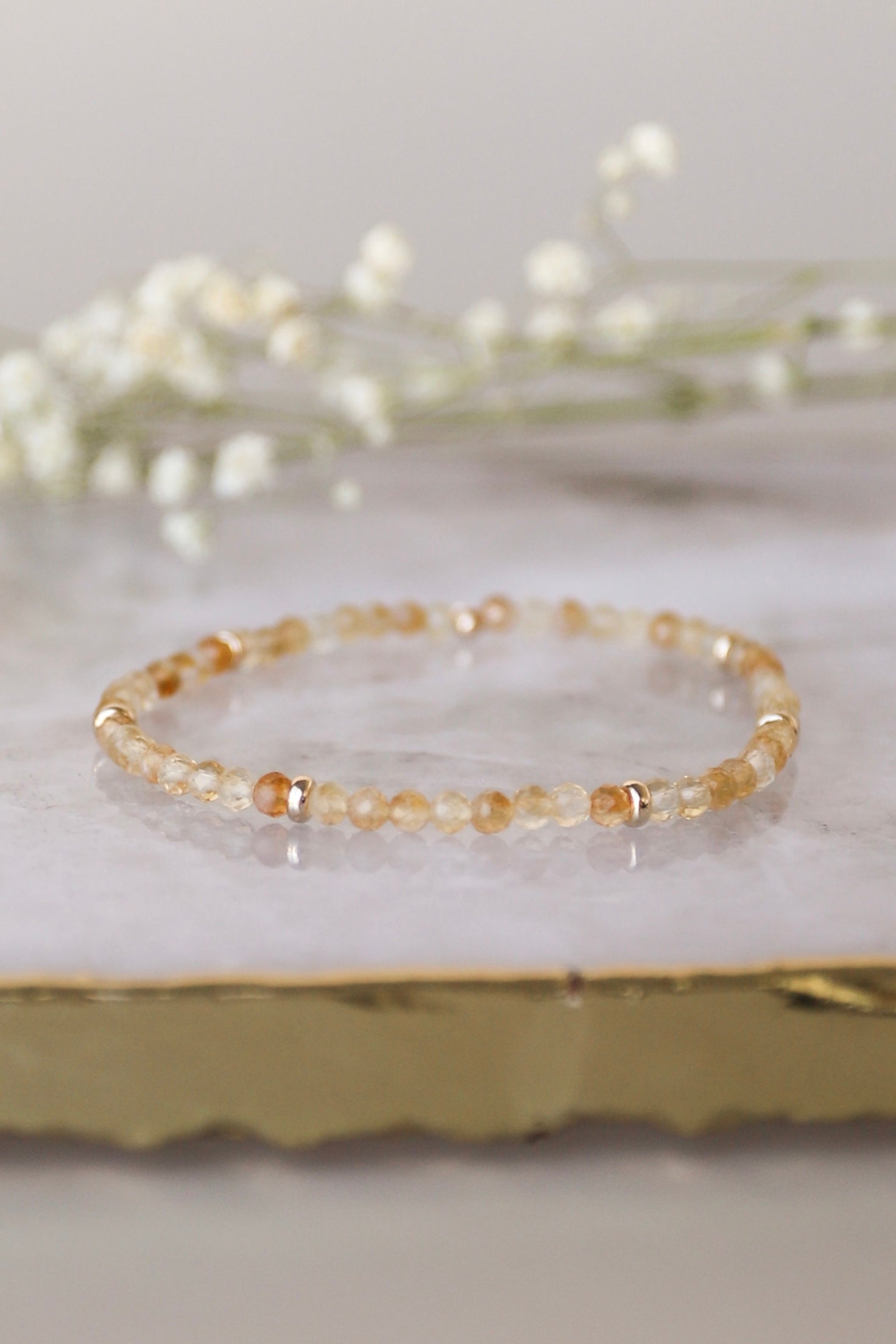 November Birthstone Bracelet: Citrine