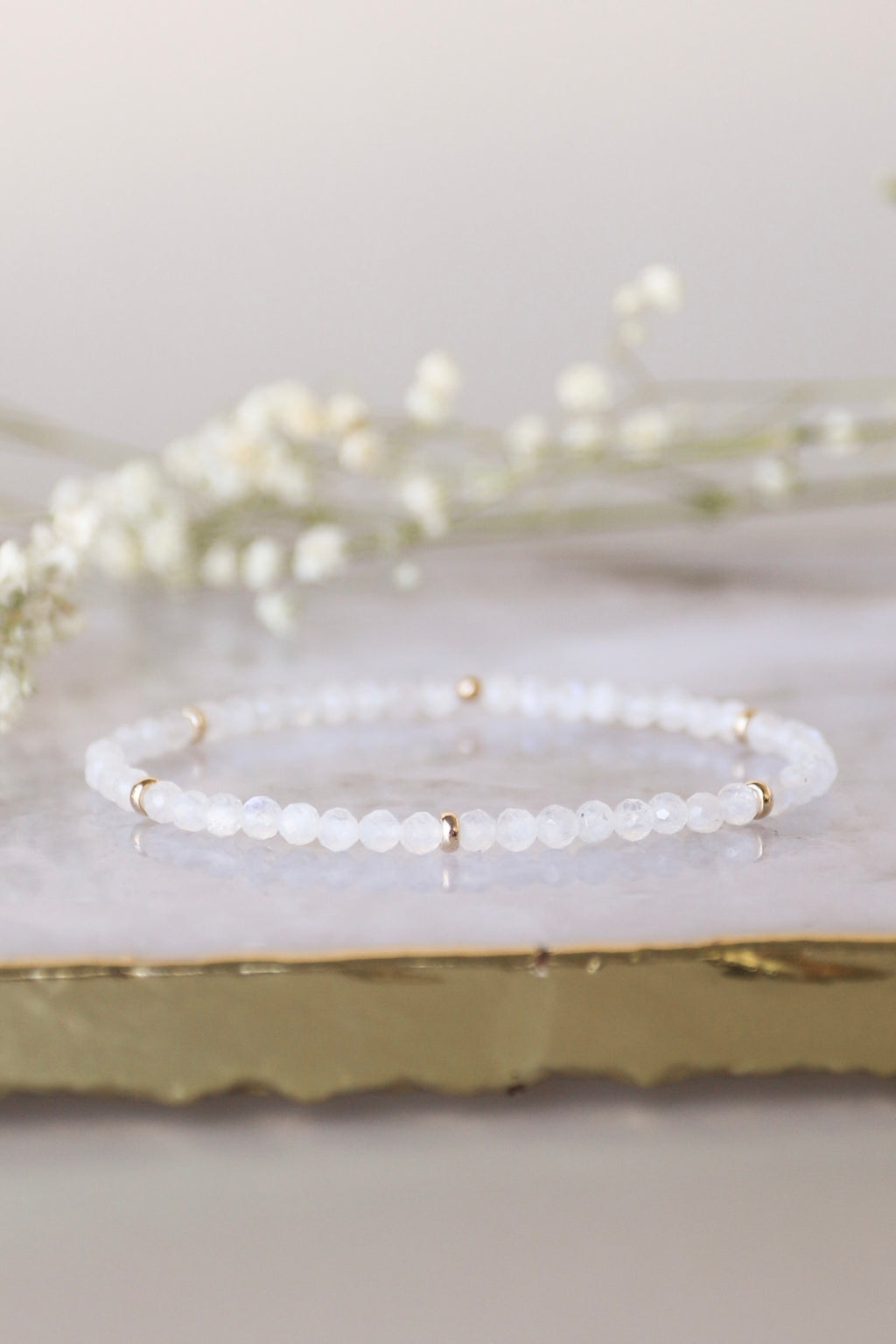 June Birthstone Bracelet: Moonstone
