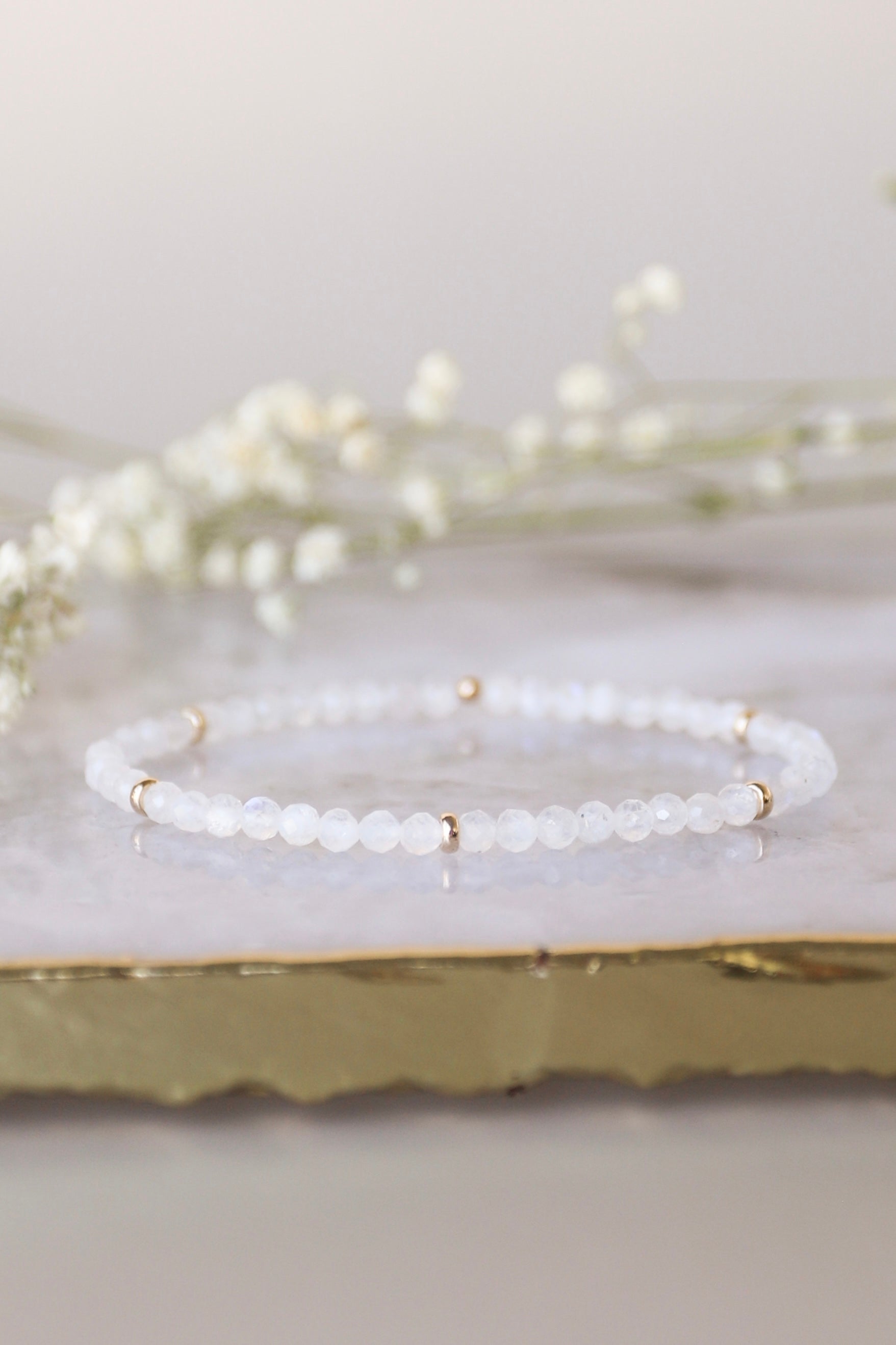 June Birthstone Bracelet: Moonstone