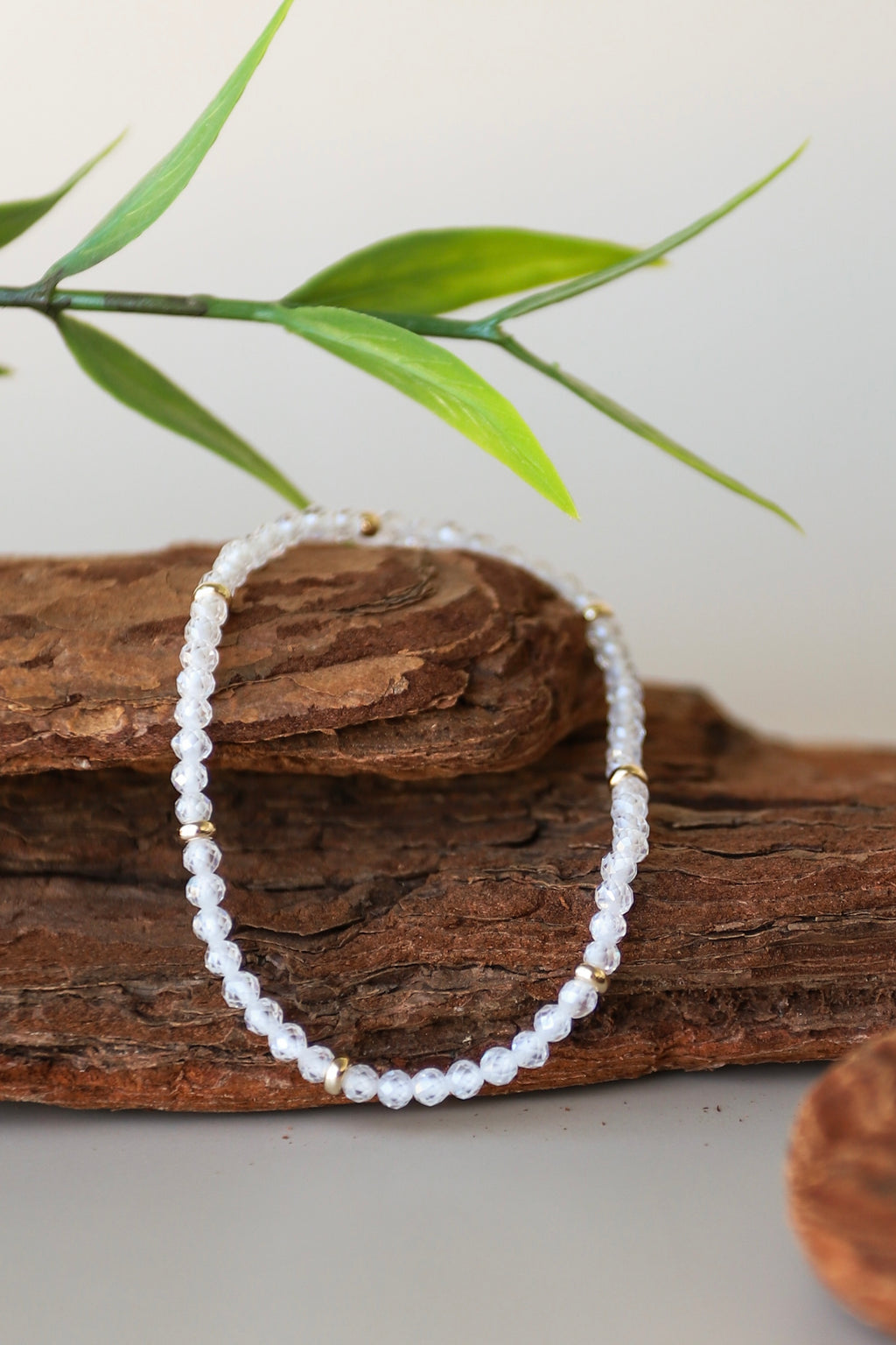 April Birthstone Bracelet: Crystal