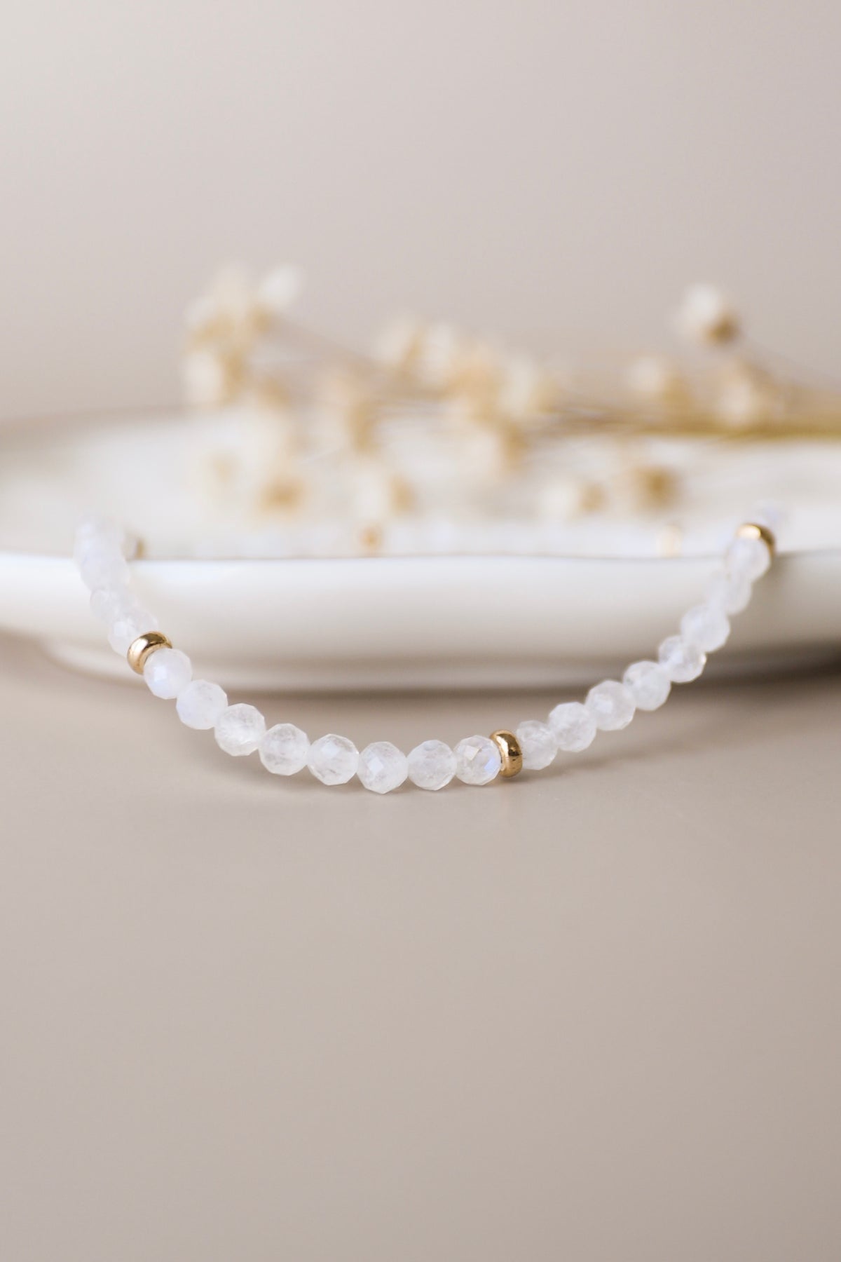 June Birthstone Bracelet: Moonstone