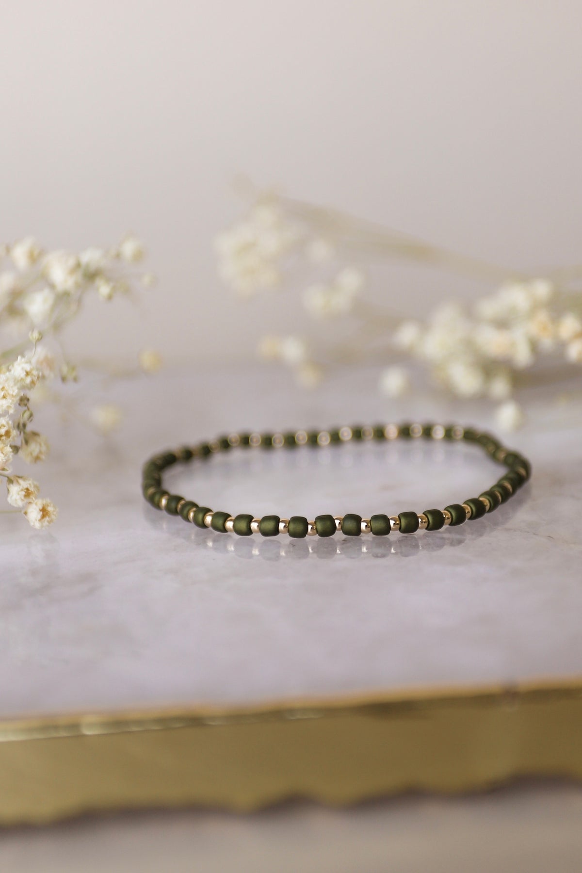 Seed Bead | Matte Dark Olive