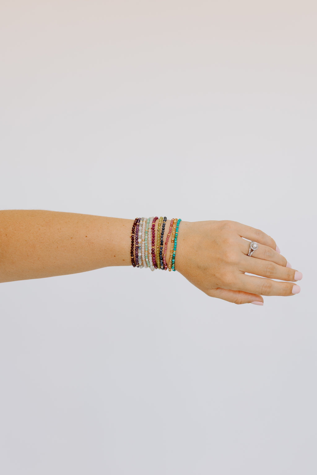 April Birthstone Bracelet: Crystal