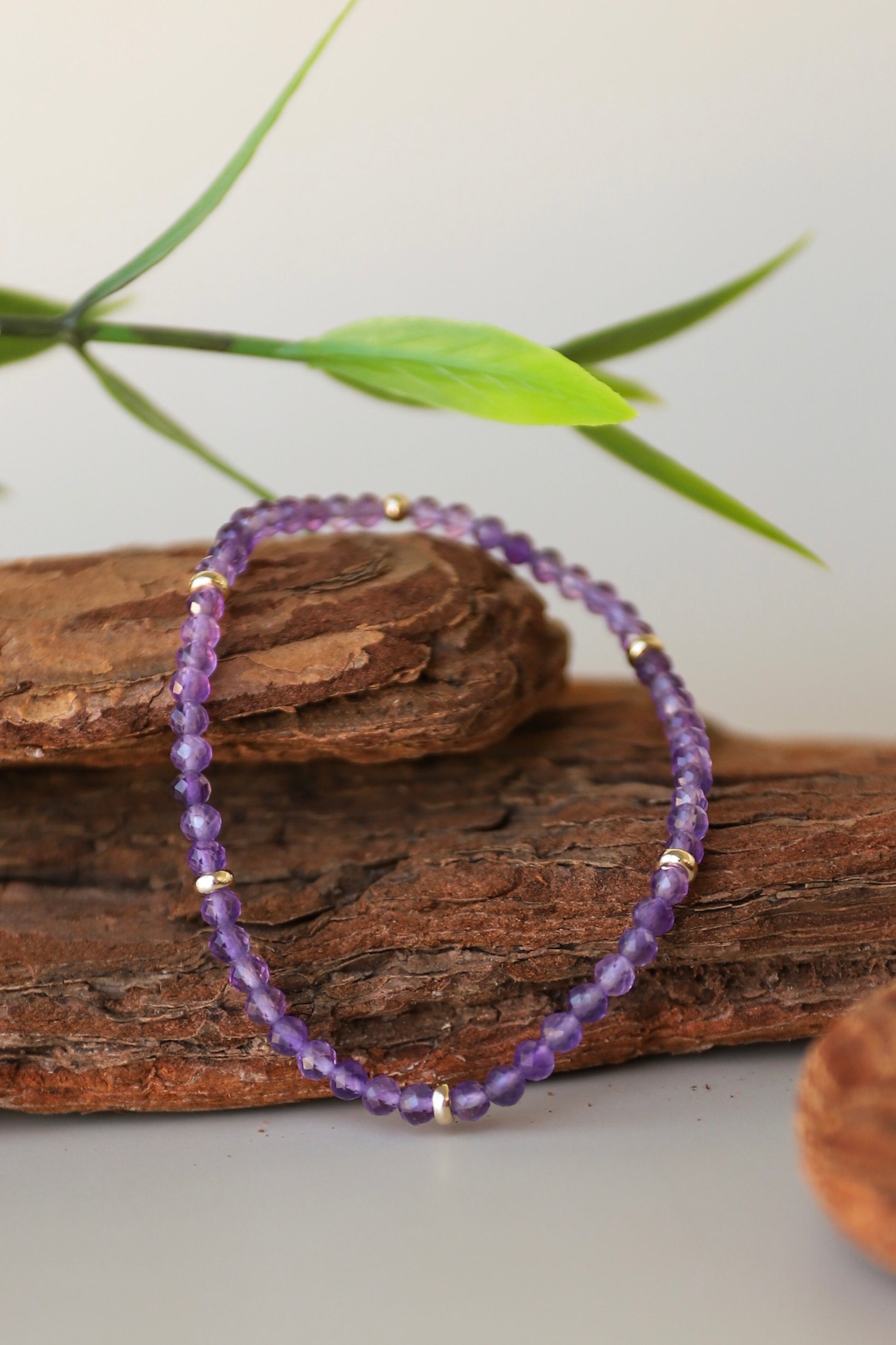 February Birthstone Bracelet: Amethyst
