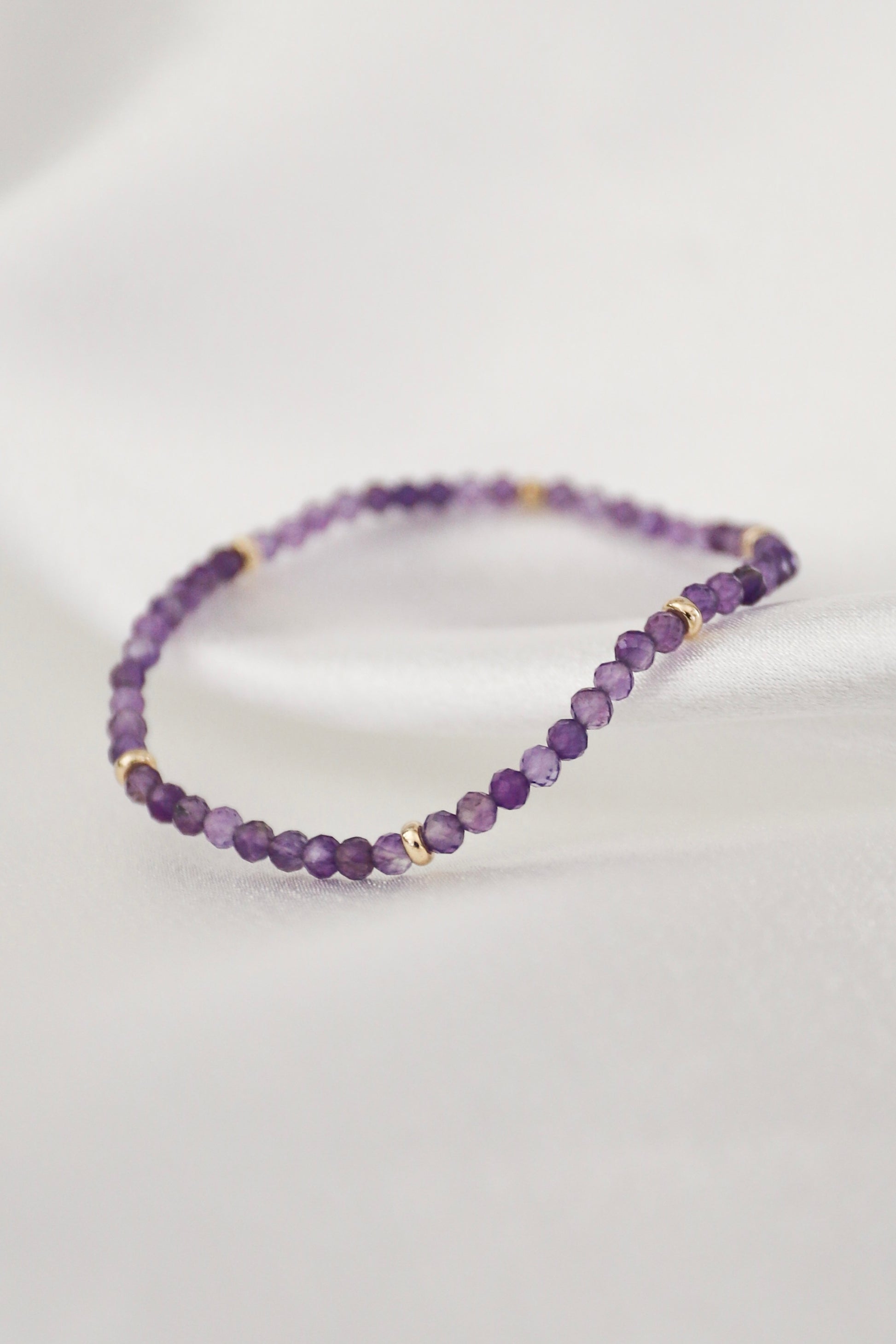 February Birthstone Bracelet: Amethyst