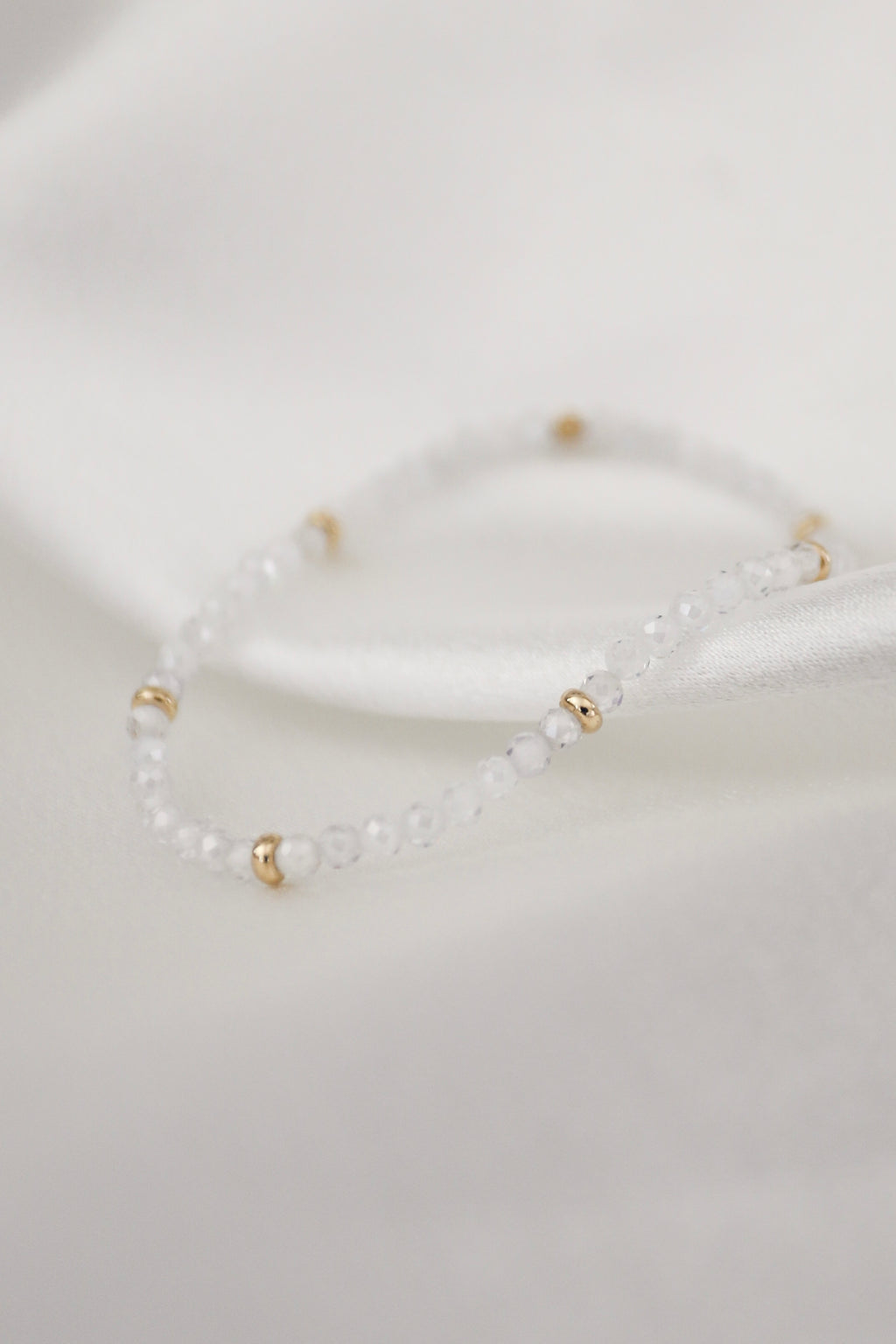 April Birthstone Bracelet: Crystal