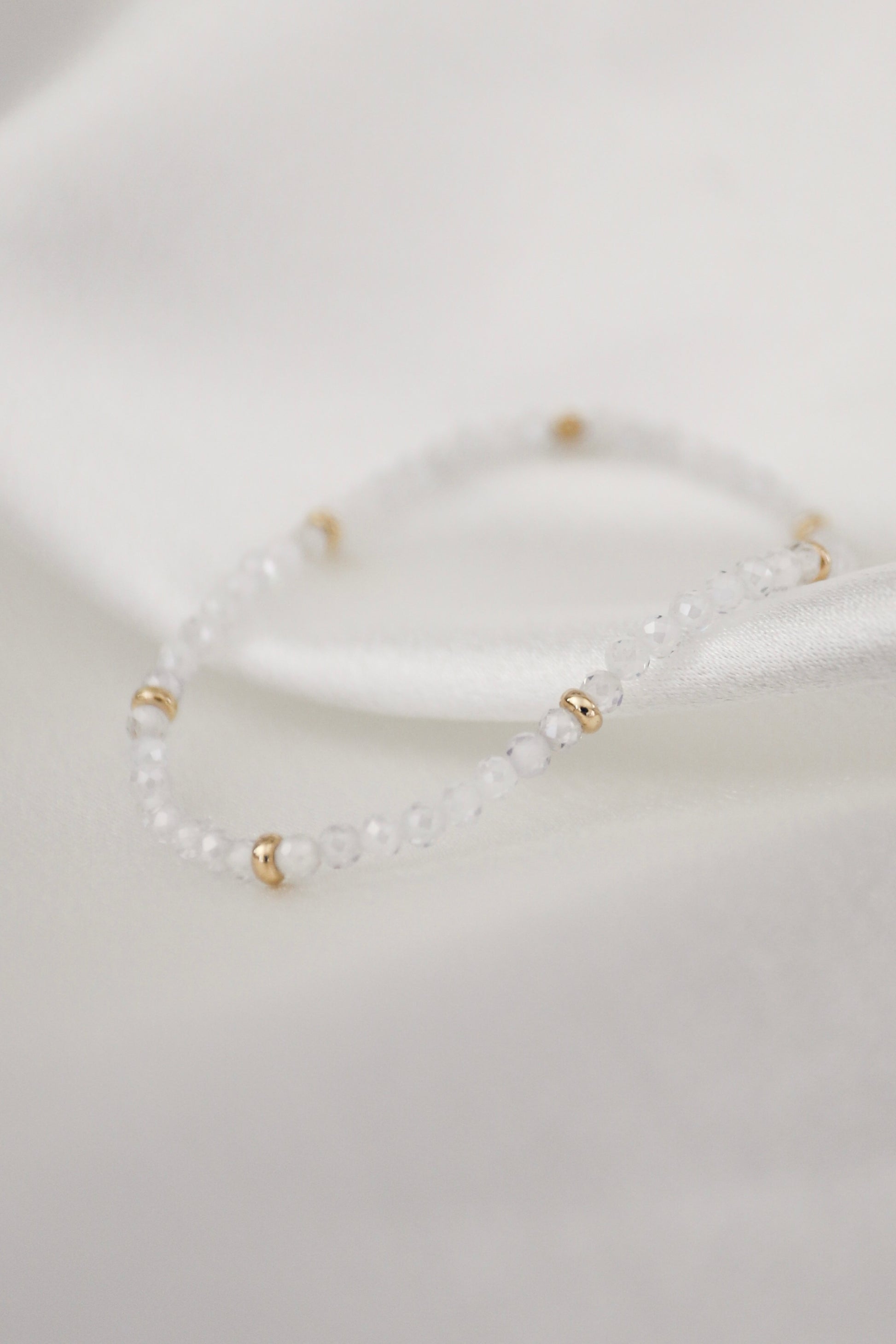 April Birthstone Bracelet: Crystal