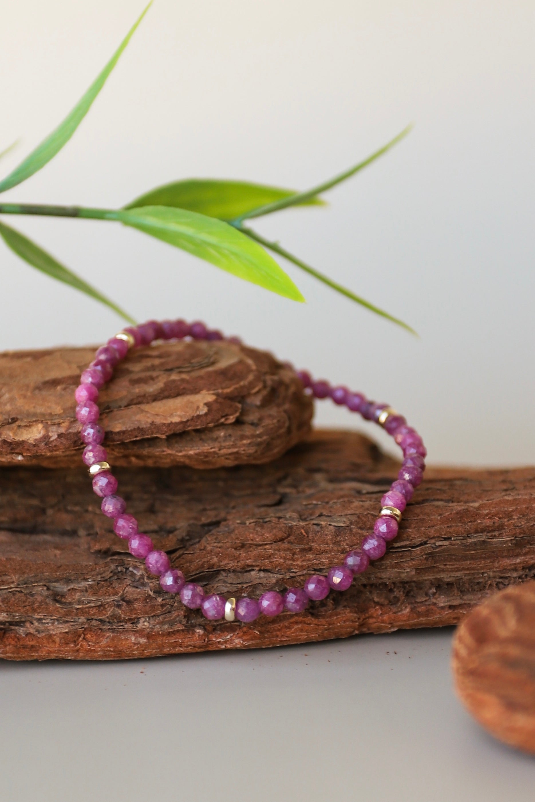 July Birthstone Bracelet: Ruby