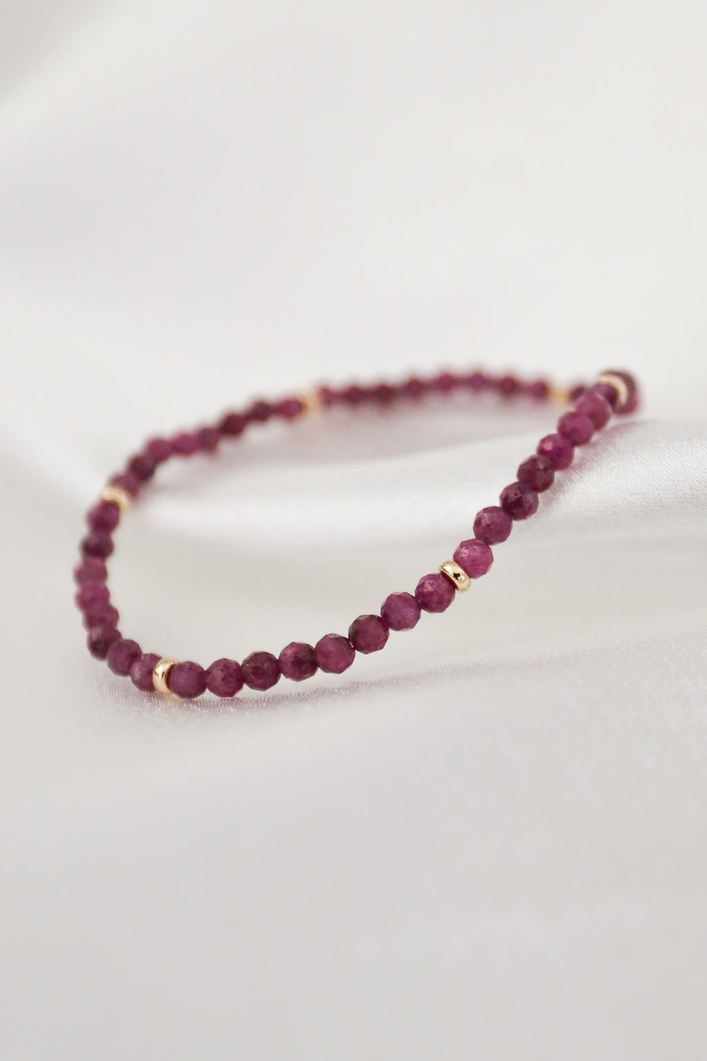 July Birthstone Bracelet: Ruby