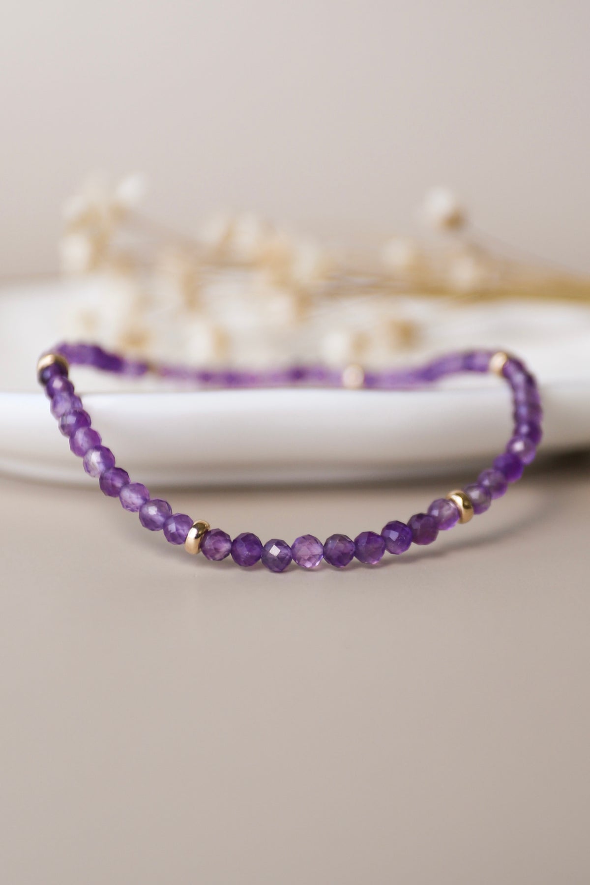 February Birthstone Bracelet: Amethyst